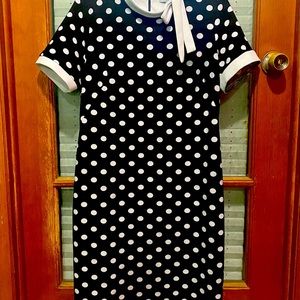 B&W Polka-Dot Dress